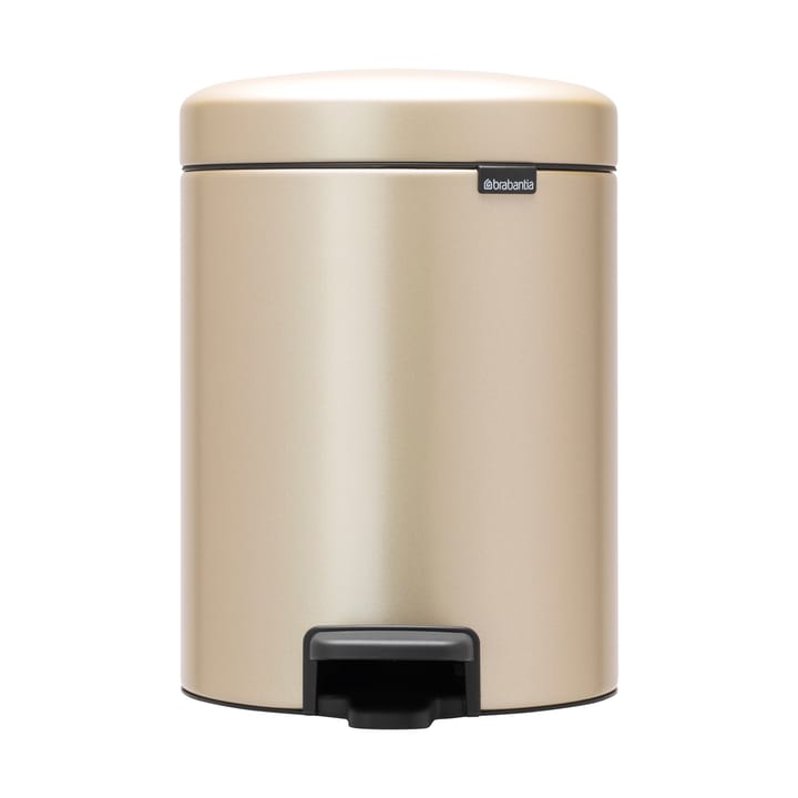 Pattumiera a pedale New Icon da 5 litri, Metallic Gold Brabantia