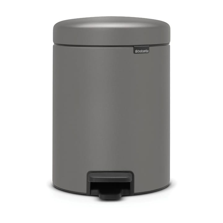 Pattumiera a pedale New Icon da 5 litri - Mineral concrete grey - Brabantia