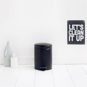 Pattumiera a pedale New Icon da 5 litri - nero opaco - Brabantia