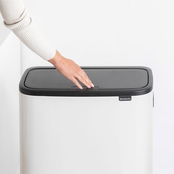 Pattumiera touch alta Bo 2x30 L - Bianco - Brabantia