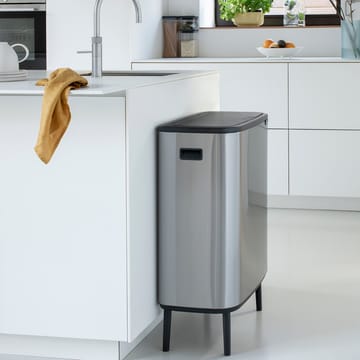 Pattumiera touch alta Bo 60 L - acciaio spazzolato opaco - Brabantia