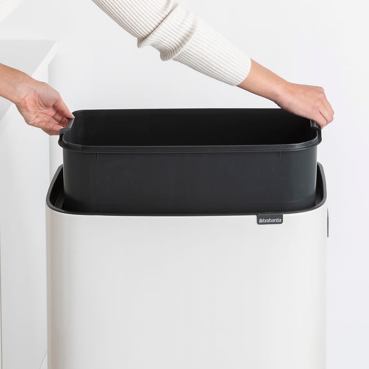 Pattumiera touch alta Bo 60 L, Bianco Brabantia