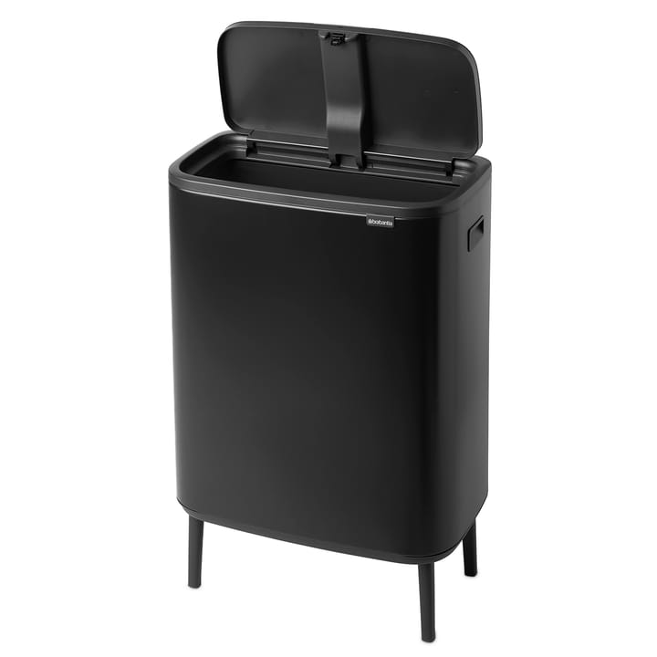 Pattumiera touch alta Bo 60 L, Nero opaco Brabantia