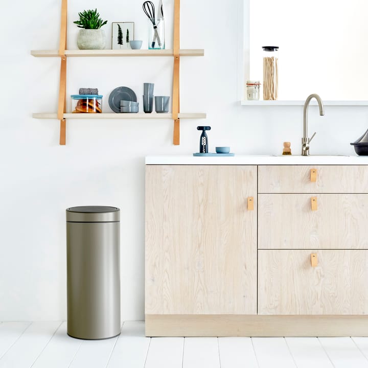 Pattumiera Touch Bin 30 litri, platinum Brabantia