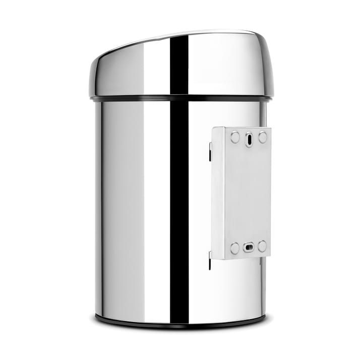 Pattumiera Touch Bin da 3 litri a parete, acciaio brillante Brabantia