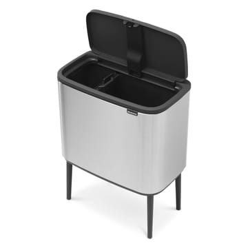 Pattumiera touch Bo 11+23 litri - acciaio inossidabile opaco - Brabantia