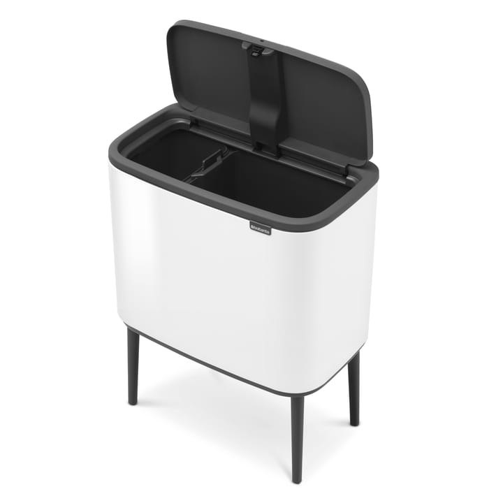 Pattumiera touch Bo 11+23 litri, bianco Brabantia