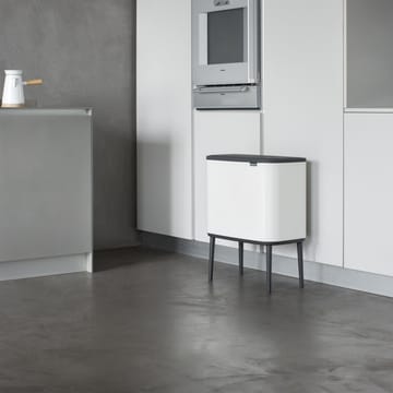 Pattumiera touch Bo 11+23 litri - bianco - Brabantia