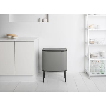 Pattumiera touch Bo 11+23 litri - Mineral concrete grey - Brabantia