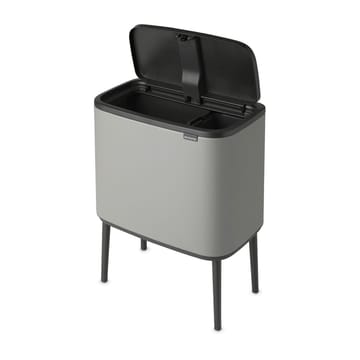 Pattumiera touch Bo 11+23 litri - Mineral concrete grey - Brabantia