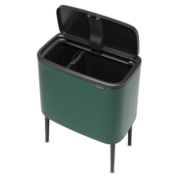 Pattumiera touch Bo 11+23 litri - pine green - Brabantia