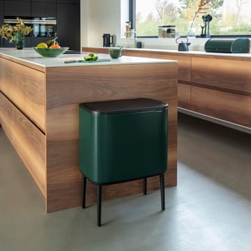 Pattumiera touch Bo 11+23 litri - pine green - Brabantia