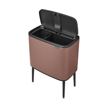 Pattumiera touch Bo 11+23 litri - Satin Taupe - Brabantia