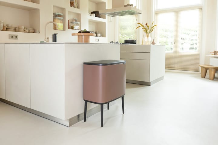 Pattumiera touch Bo 11+23 litri, Satin Taupe Brabantia