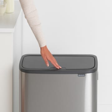 Pattumiera touch Bo 2x30 L - acciaio spazzolato opaco - Brabantia