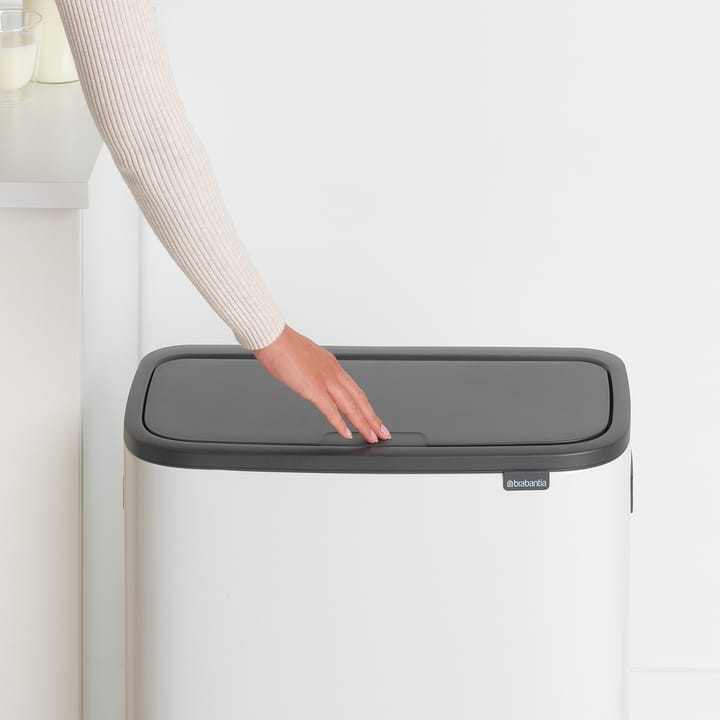 Brabantia bo touch bin pattumiera 2 x 30 litri - bianco