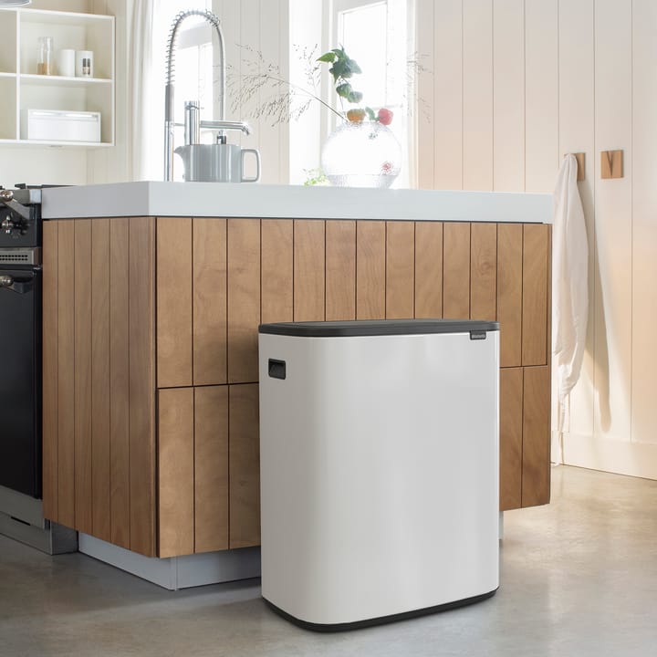 Pattumiera touch Bo 2x30 L, Bianco Brabantia