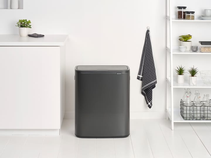 Pattumiera touch Bo 2x30 L, Confident Grey Brabantia