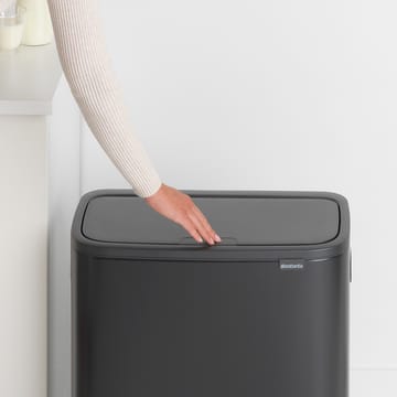 Pattumiera touch Bo 2x30 L - nero opaco - Brabantia