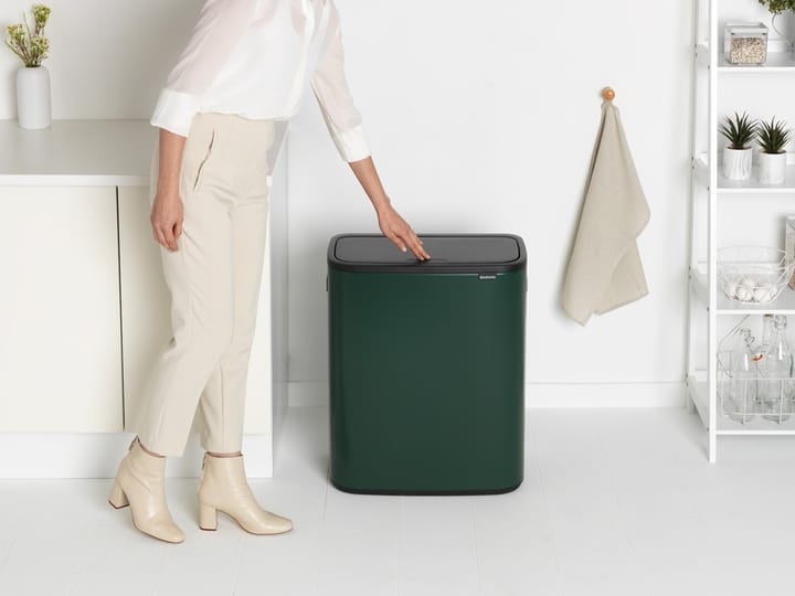 Pattumiera touch Bo 2x30 L, Pine green Brabantia