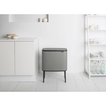 Pattumiera touch Bo 36 litri - Mineral concrete grey - Brabantia