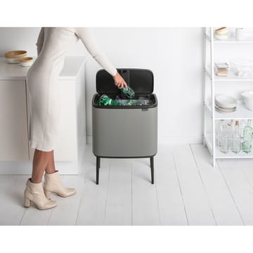 Pattumiera touch Bo 36 litri - Mineral concrete grey - Brabantia