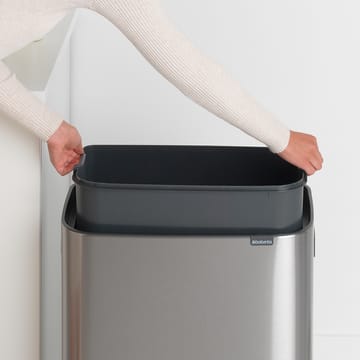 Pattumiera touch Bo 60L - acciaio spazzolato opaco - Brabantia