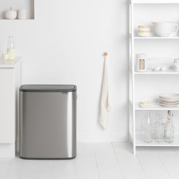 Pattumiera touch Bo 60L - acciaio spazzolato opaco - Brabantia