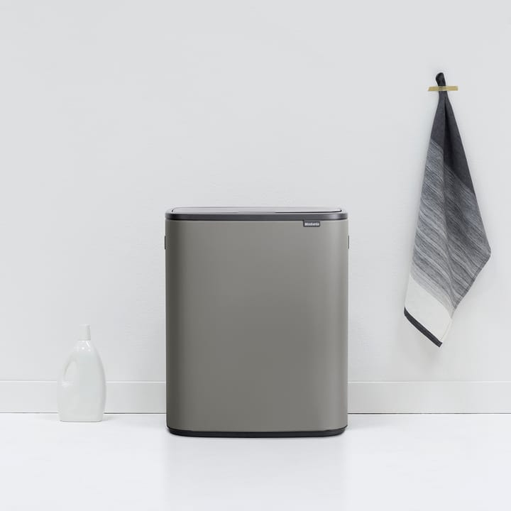 Pattumiera touch Bo 60L, Mineral concrete grey Brabantia