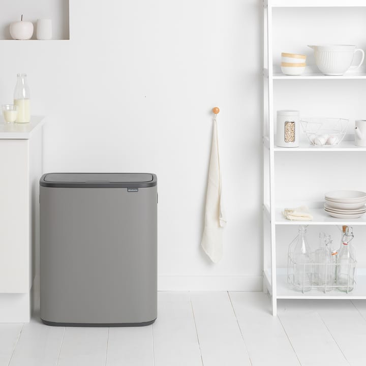 Pattumiera touch Bo 60L, Mineral concrete grey Brabantia