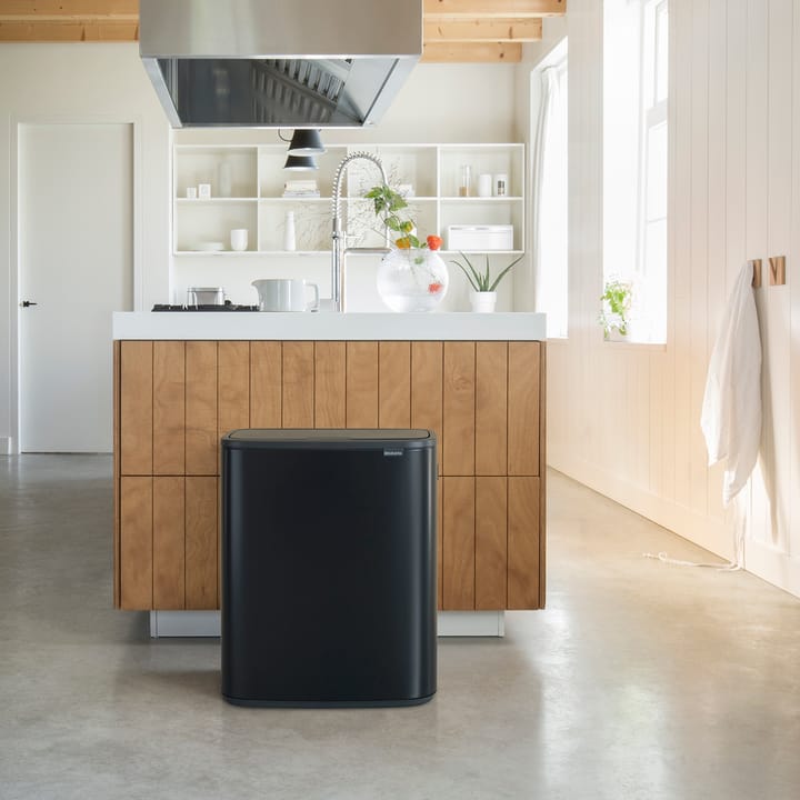 Pattumiera touch Bo 60L, Nero opaco Brabantia