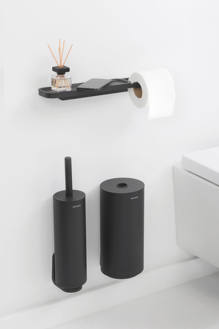 Portarotolo carta igienica con mensola MindSet , Mineral infinite grey Brabantia