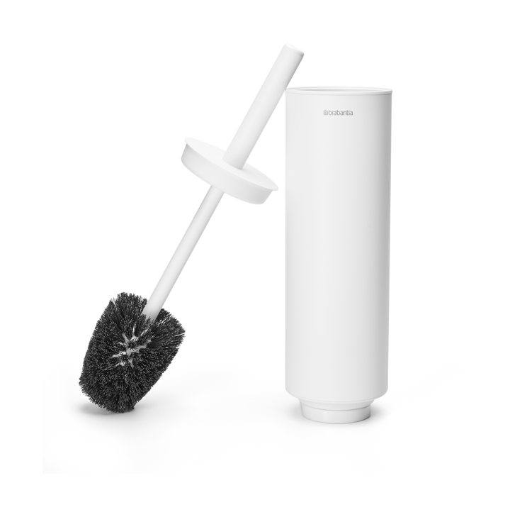 Scopino per WC con supporto MindSet - Mineral Fresh White - Brabantia