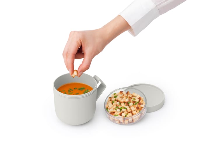 Tazza da zuppa Make & Take da 0,6 L, Grigio chiaro Brabantia