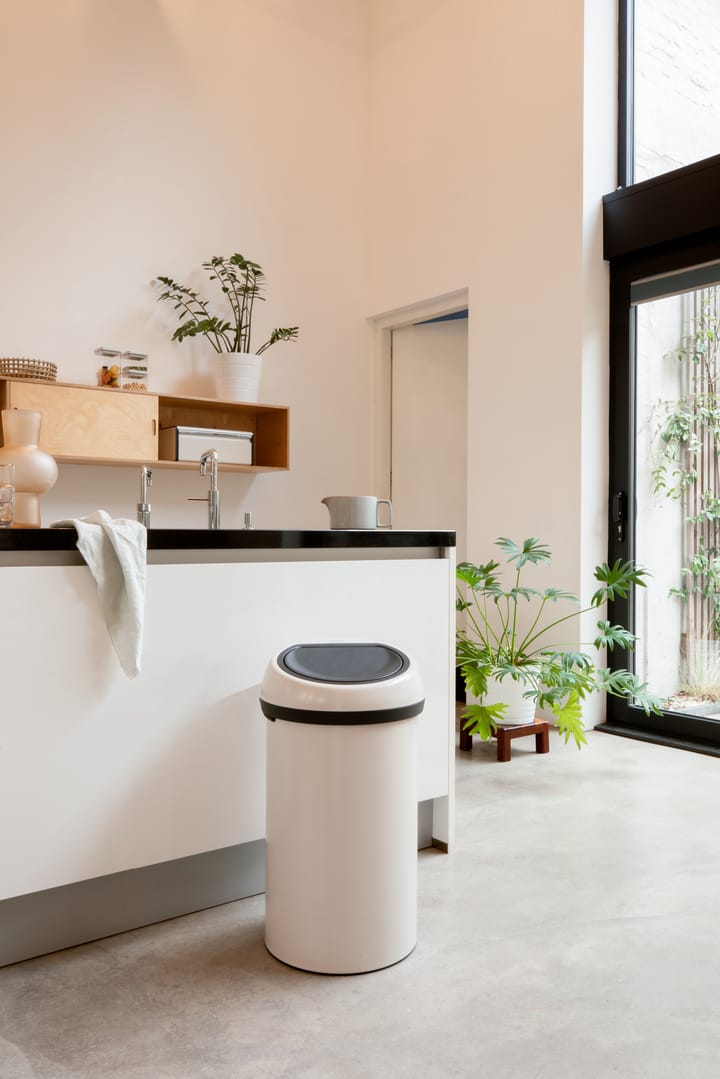 Touch Bin tondo da 60 litri, Soft Beige Brabantia