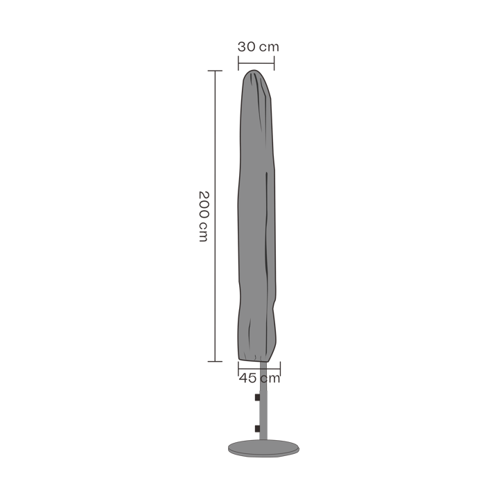 Copertura protettiva per ombrellone Brafab, Nero 200 cm Brafab