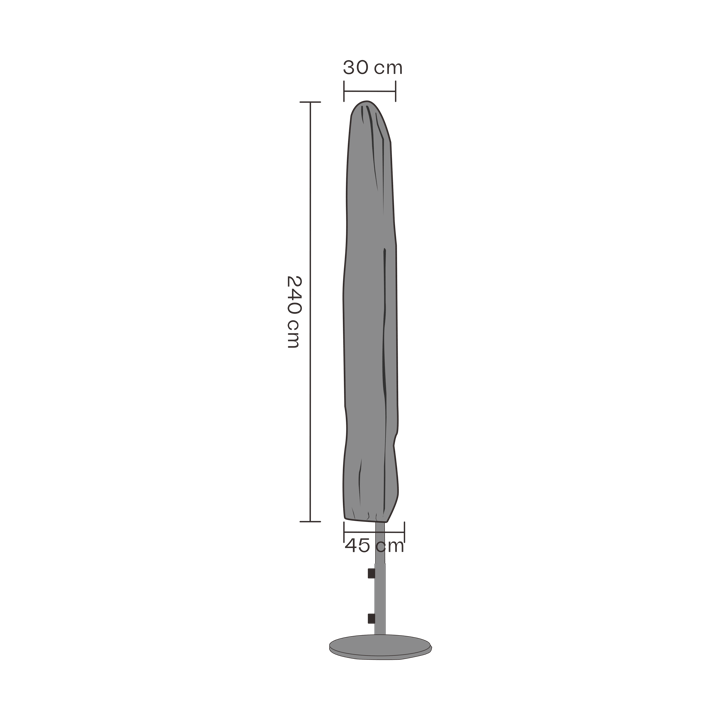 Copertura protettiva per ombrellone Brafab, Nero 240 cm Brafab