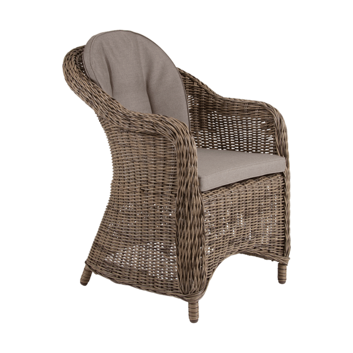 Poltrona Eads con cuscino di seduta, Naturale-beige Brafab