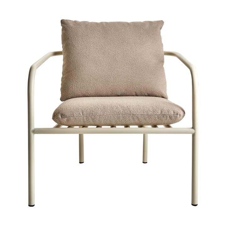 Poltrona lounge Bendt, Teddy beige-pearl white Brafab