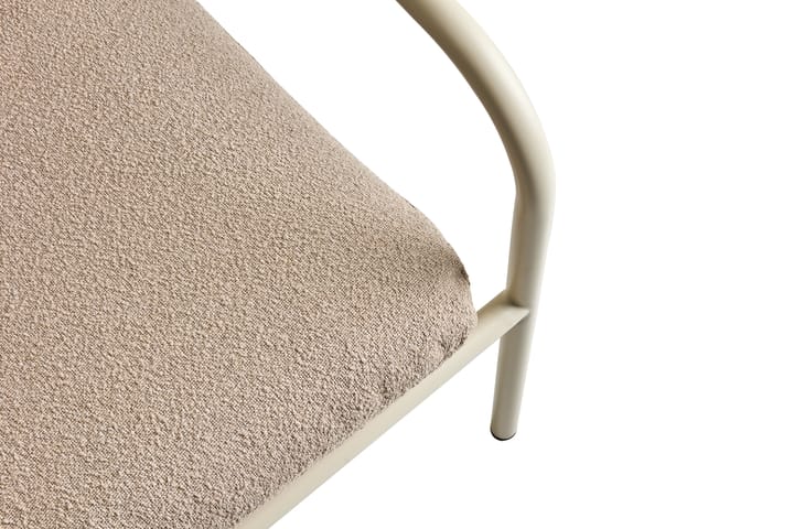 Poltrona lounge Bendt, Teddy beige-pearl white Brafab