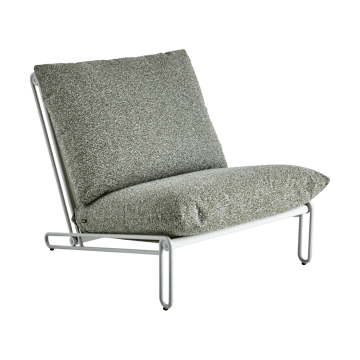 Poltrona lounge Blixt - Light grey-teddy verde - Brafab