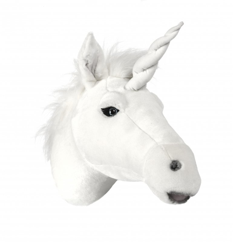 Testa di unicorno peluche da parete unicorno