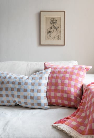 Plaid Poppy in lana 260x260 cm - Rosa - Brita Sweden