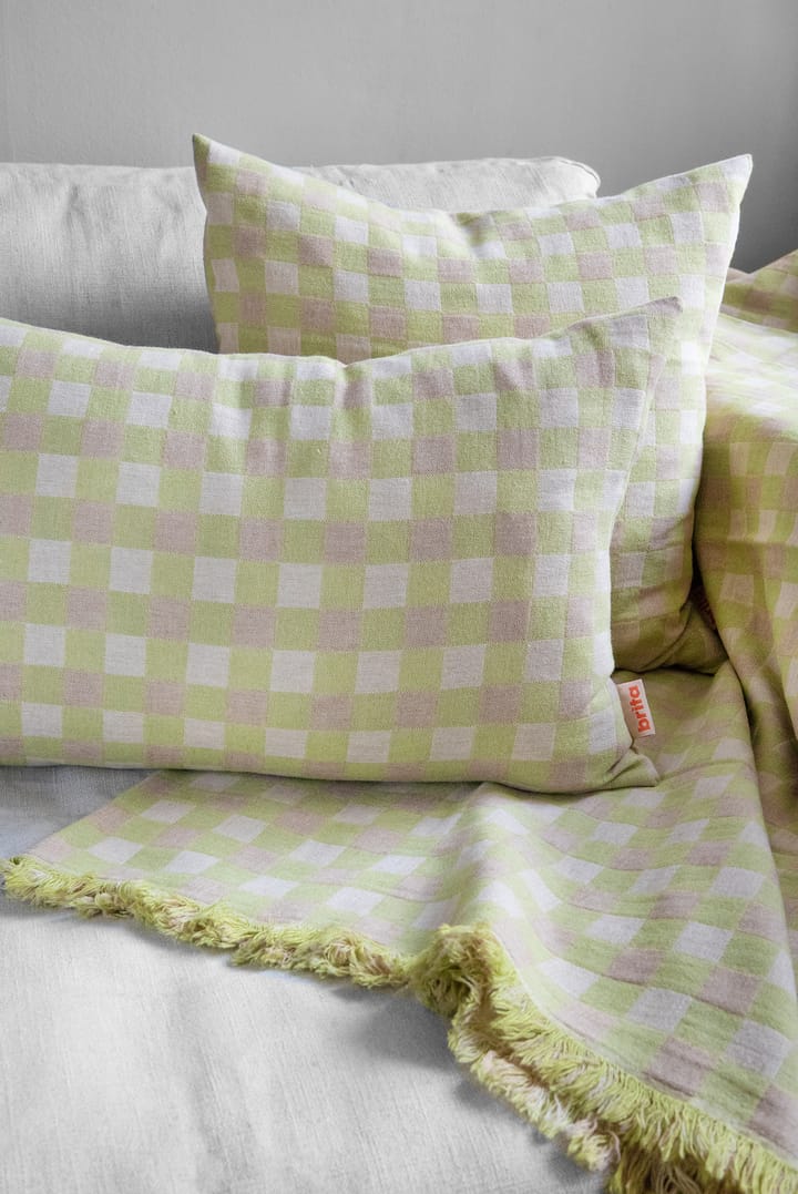 Plaid Poppy in lana 260x260 cm, Verde Brita Sweden