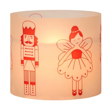 Candela Fairy Tale 8 cm - Bianco-rosso - Broste Copenhagen