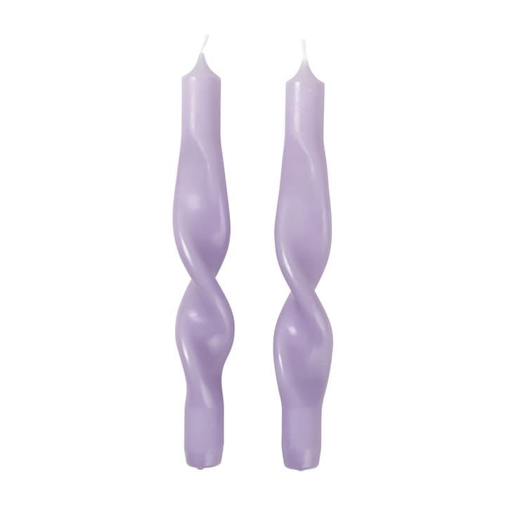 Candele a spirale Twist 23 cm confezione da 2, Orchid light purple Broste Copenhagen