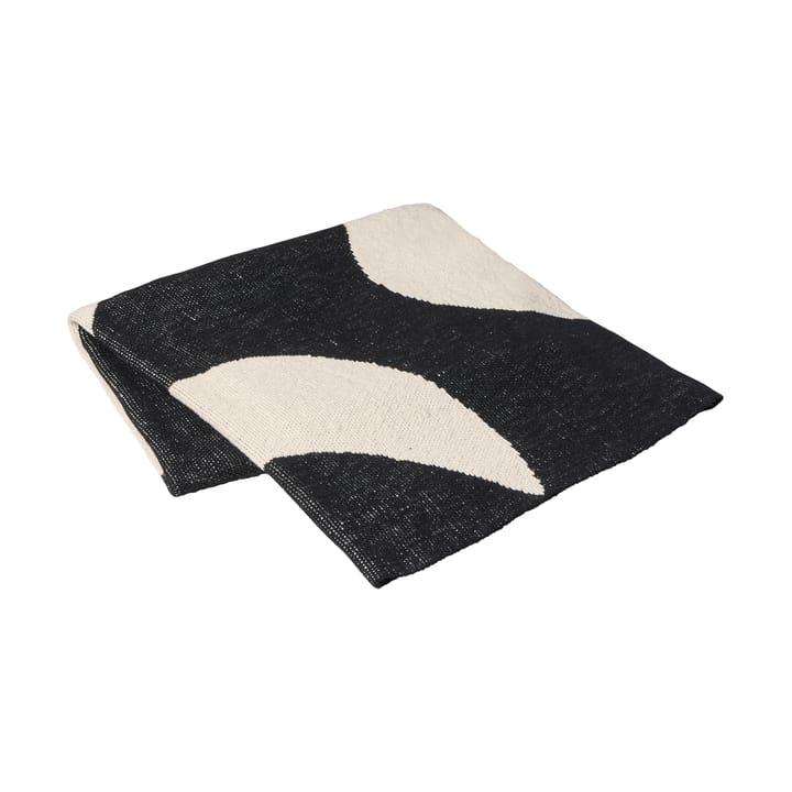 Coperta Maren 130x180 cm, Black-off white Broste Copenhagen