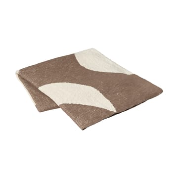 Coperta Maren 130x180 cm - Kangaroo brown-off white - Broste Copenhagen