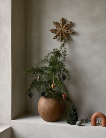 Decorazioni natalizie miste, confezione da 6 - Arancione tanno - Broste Copenhagen