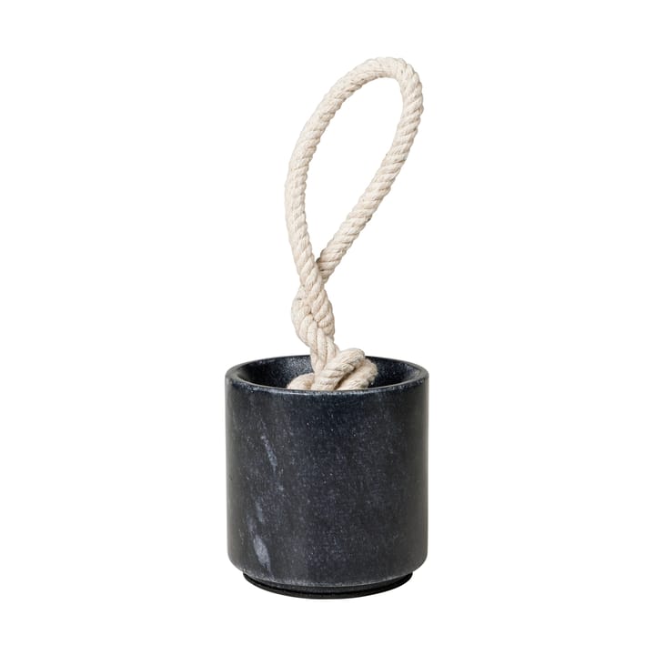 Fermaporta Abby Ø10x10 cm - Black marble - Broste Copenhagen